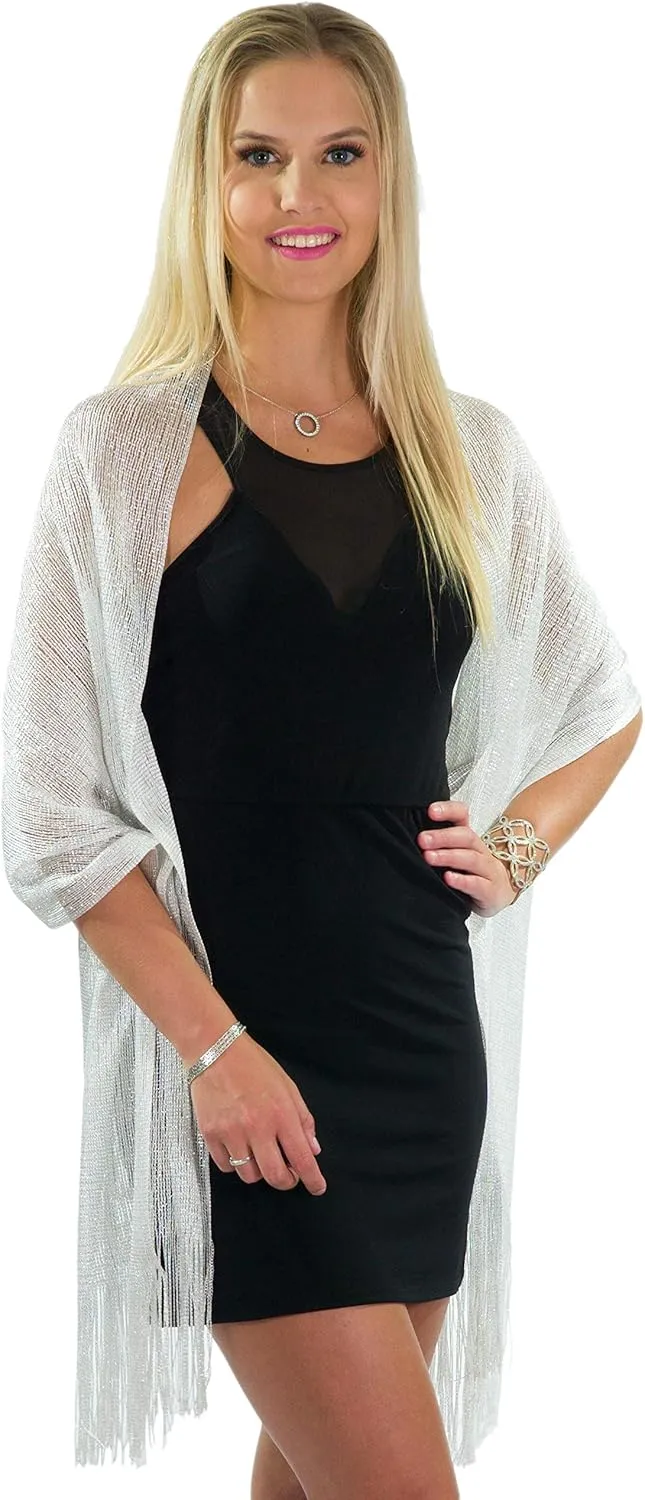 ShineGlitz Shawl and Wrap for Evening Dresses, Women's Dressy Evening Wear