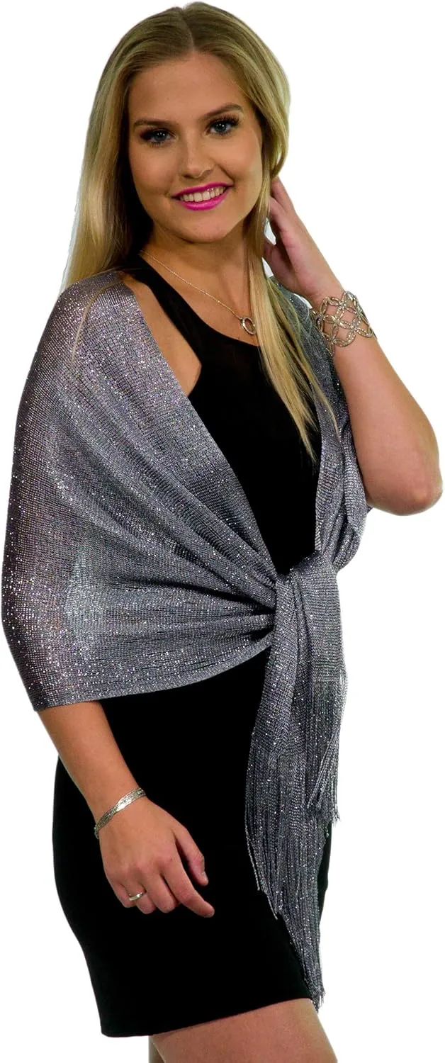 ShineGlitz Shawl and Wrap for Evening Dresses, Women's Dressy Evening Wear