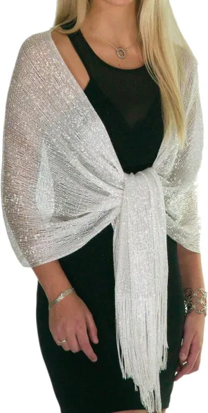ShineGlitz Shawl and Wrap for Evening Dresses, Women's Dressy Evening Wear