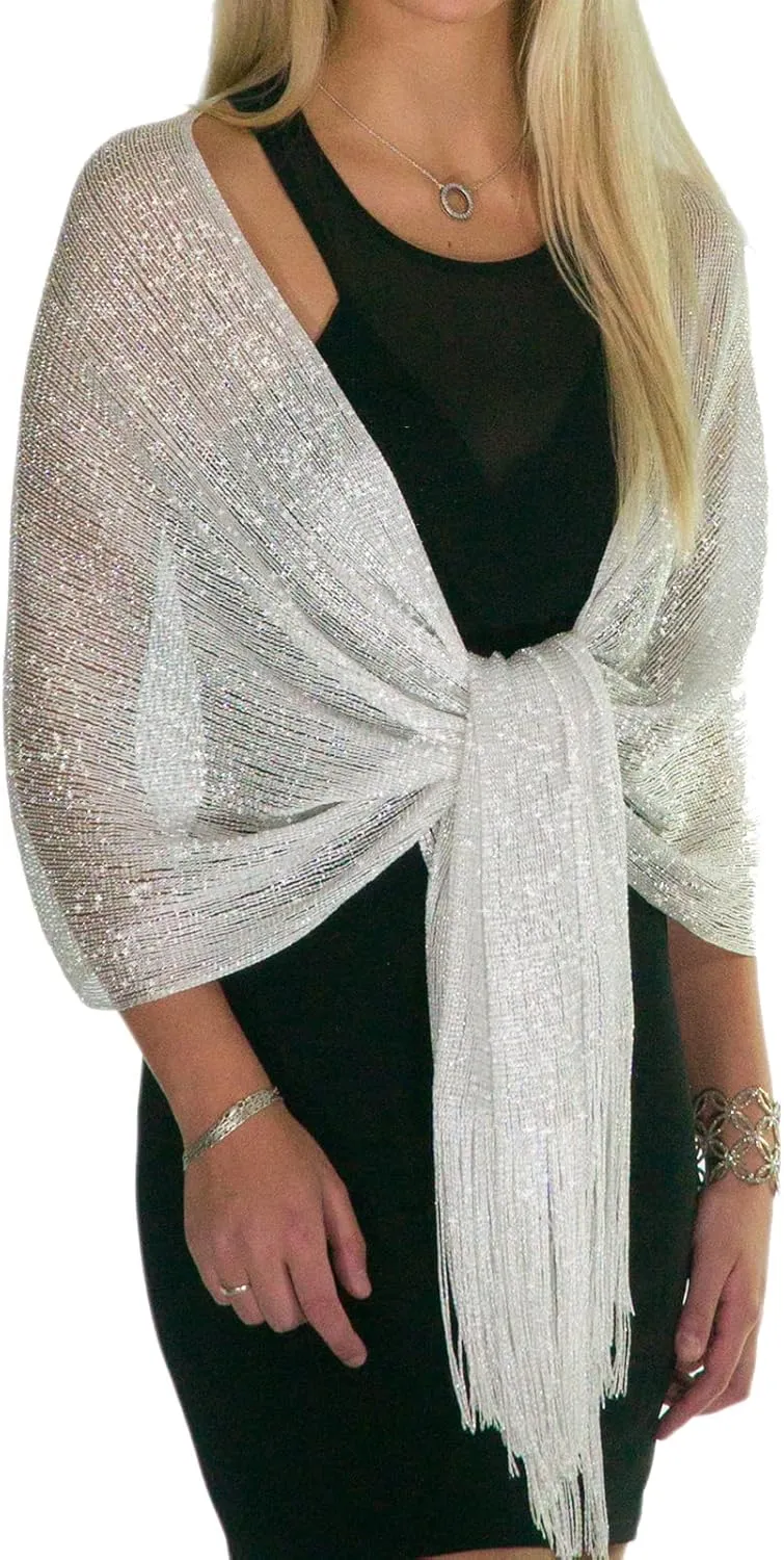 ShineGlitz Shawl and Wrap for Evening Dresses, Women's Dressy Evening Wear