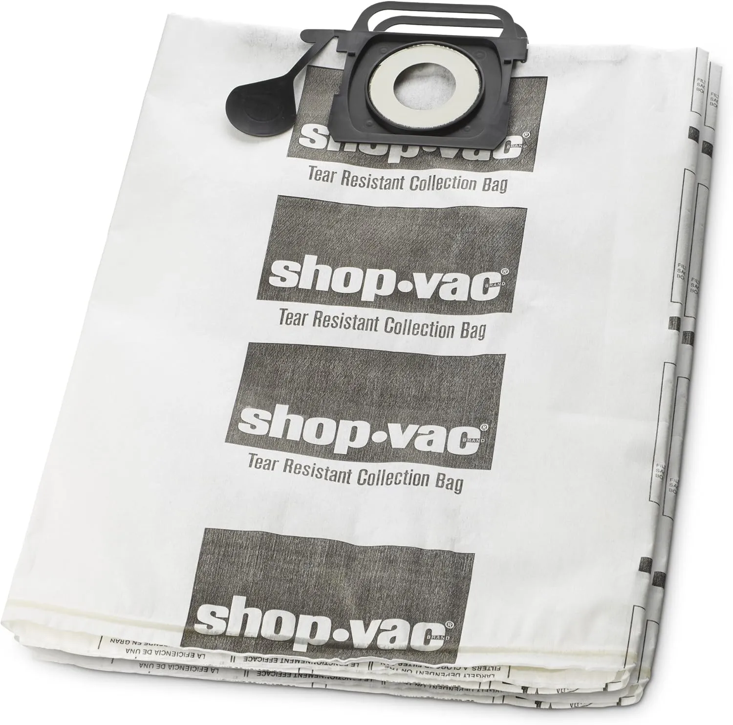 Shop-Vac 9021433 Tear-Resistant Dry Collection Vacuum Bags, Fits 12-20 Gallon Tanks, Efficient Debris and Dust Collection, (2-Pack)
