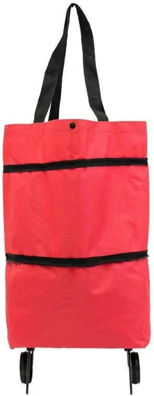 Shopping Luggage Trolley high-Profile Figure Hand Buggy Folding Portable Wheel Handbag Waterproof Supermarket Shopping Trolley