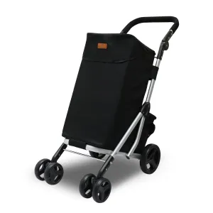 Shopping Trolley Foldable Grocery Cart With Removable Insulated Cooler Bag