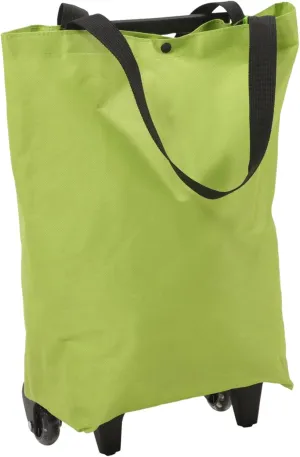 Shopping Tug Bag Shopping Pouch Shopping Trolley on Wheel Shopping Bag on Wheels Large Capacity Grocery Bag Grocery Cart Bag Tote Bags Hand Bags Shopping Bag with Wheel Green Metal