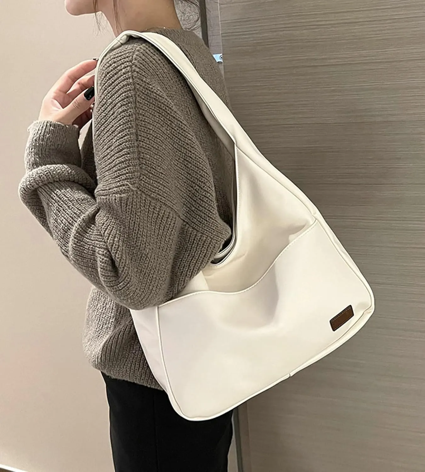 Shoulder Bag Women Tote Bag PU Leather Chic Fashionable Large Magnetic Closure 2024 Bag Casual Commuting Handbag