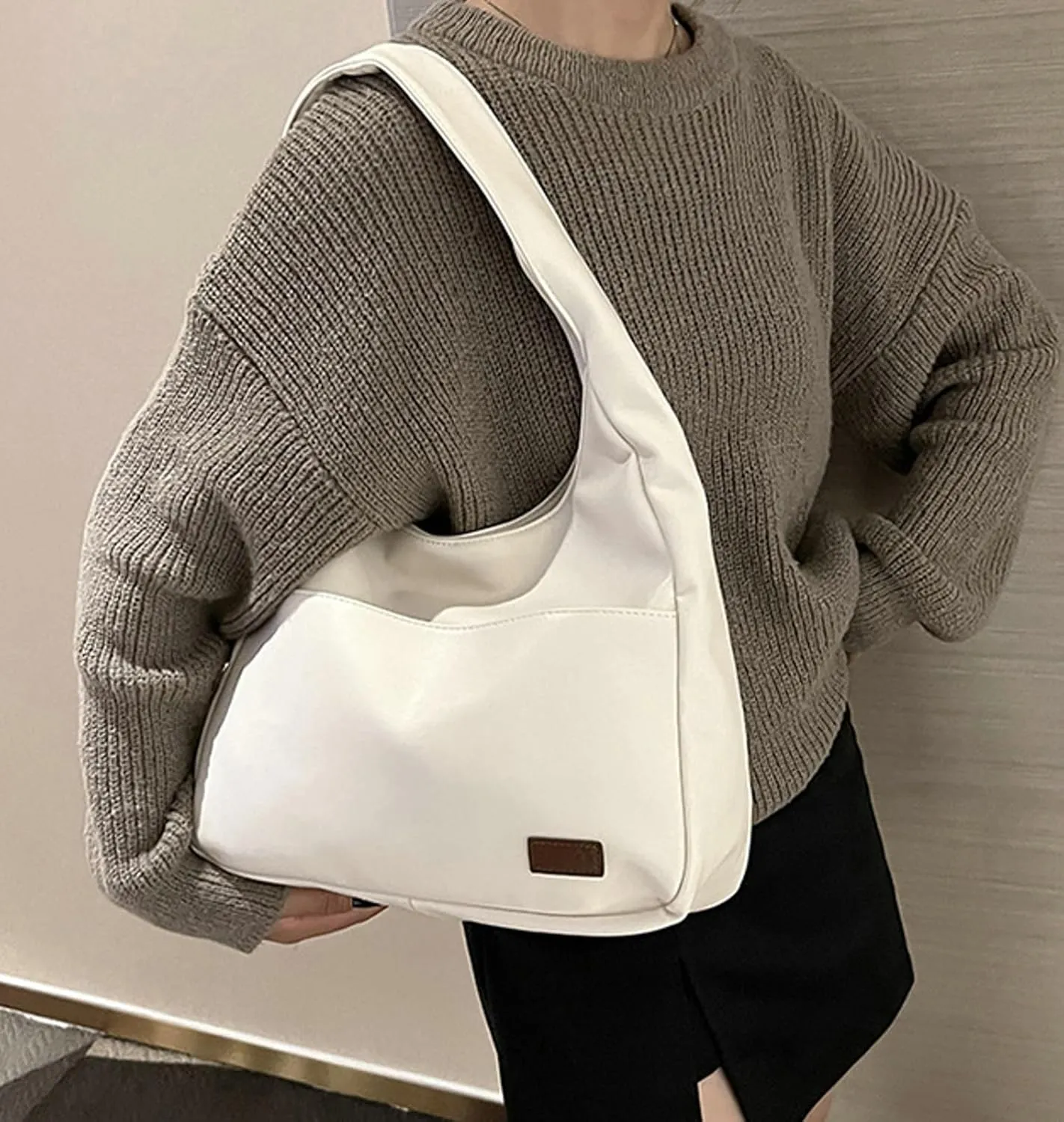 Shoulder Bag Women Tote Bag PU Leather Chic Fashionable Large Magnetic Closure 2024 Bag Casual Commuting Handbag