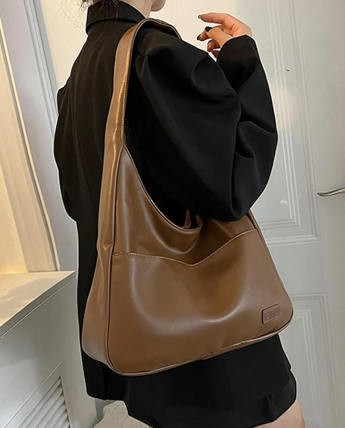 Shoulder Bag Women Tote Bag PU Leather Chic Fashionable Large Magnetic Closure 2024 Bag Casual Commuting Handbag