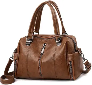 Shoulder Bags Women Handbag Faux Leather Tote Large Capacity Purse Crossbody Bags Top Handle Totes with Shoulder Strap