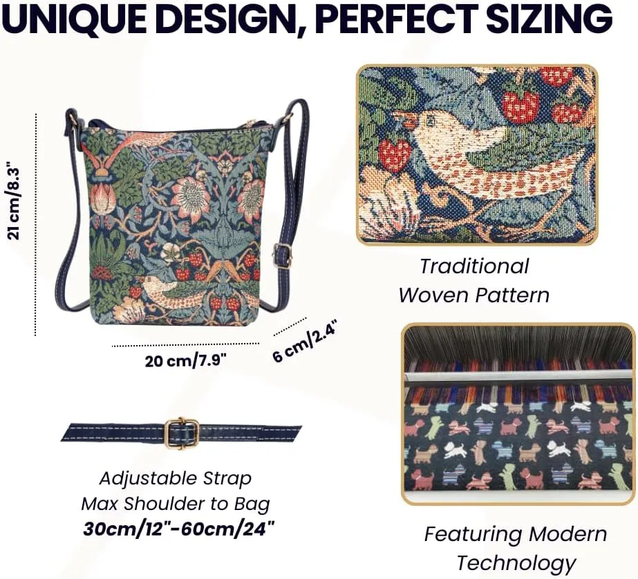 Signare Tapestry Cross-body Satchel Bag/Lightweight Purse