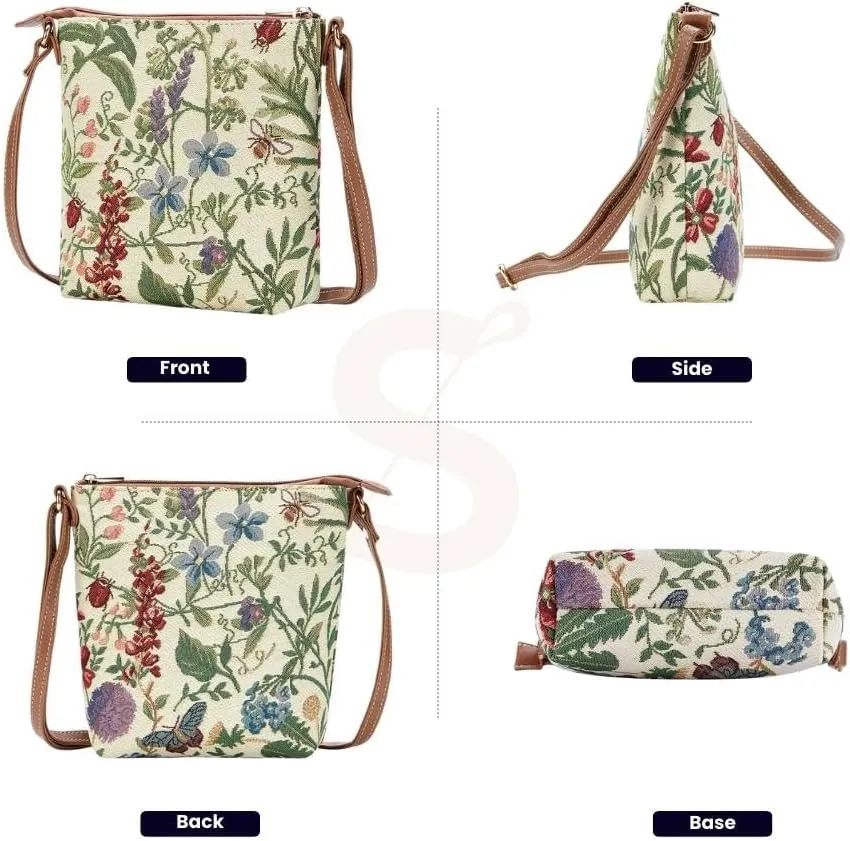 Signare Tapestry Cross-body Satchel Bag/Lightweight Purse