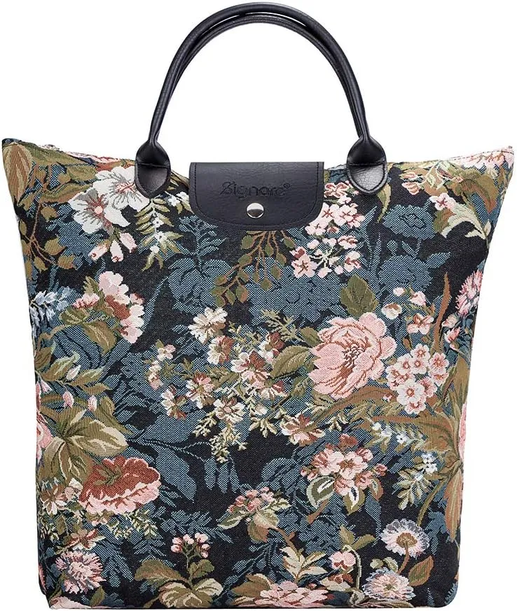 Signare Tapestry Foldable Tote Bag Reusable Shopping Bag Grocery Bag