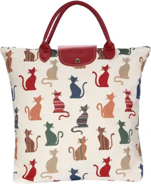 Signare Tapestry Foldable Tote Bag Reusable Shopping Bag Grocery Bag