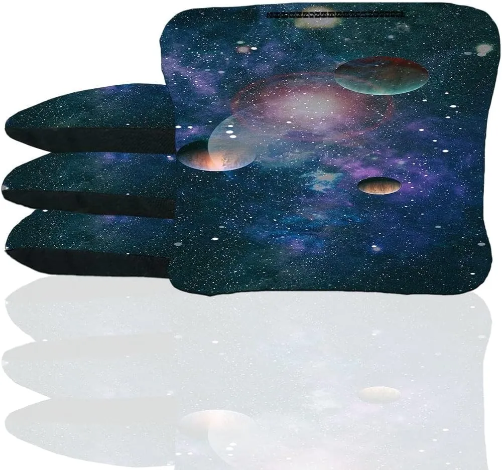 Skip's Garage Galaxy Cornhole Bags - Duck Cloth - Choose Corn Filled or All-Weather Resin Corn Hole Bags