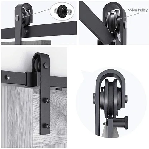 Sliding Barn Door Hardware Kit Exceeds 100,000 Times Of Rolling Tests