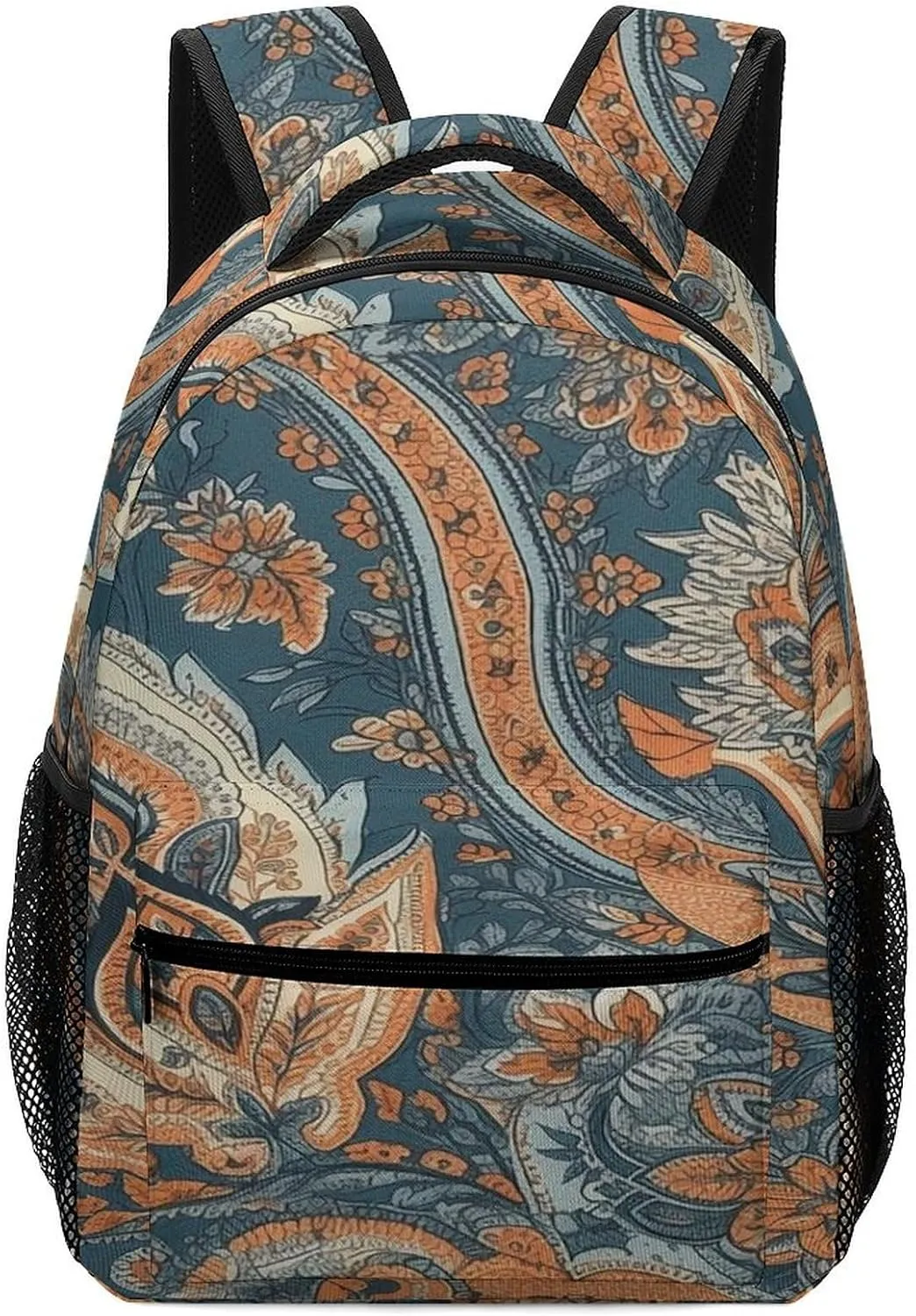 Small Backpacks Personalized Blue Lush Plants Printing Travel Bag Lightweight Travel Backpack For Women Men