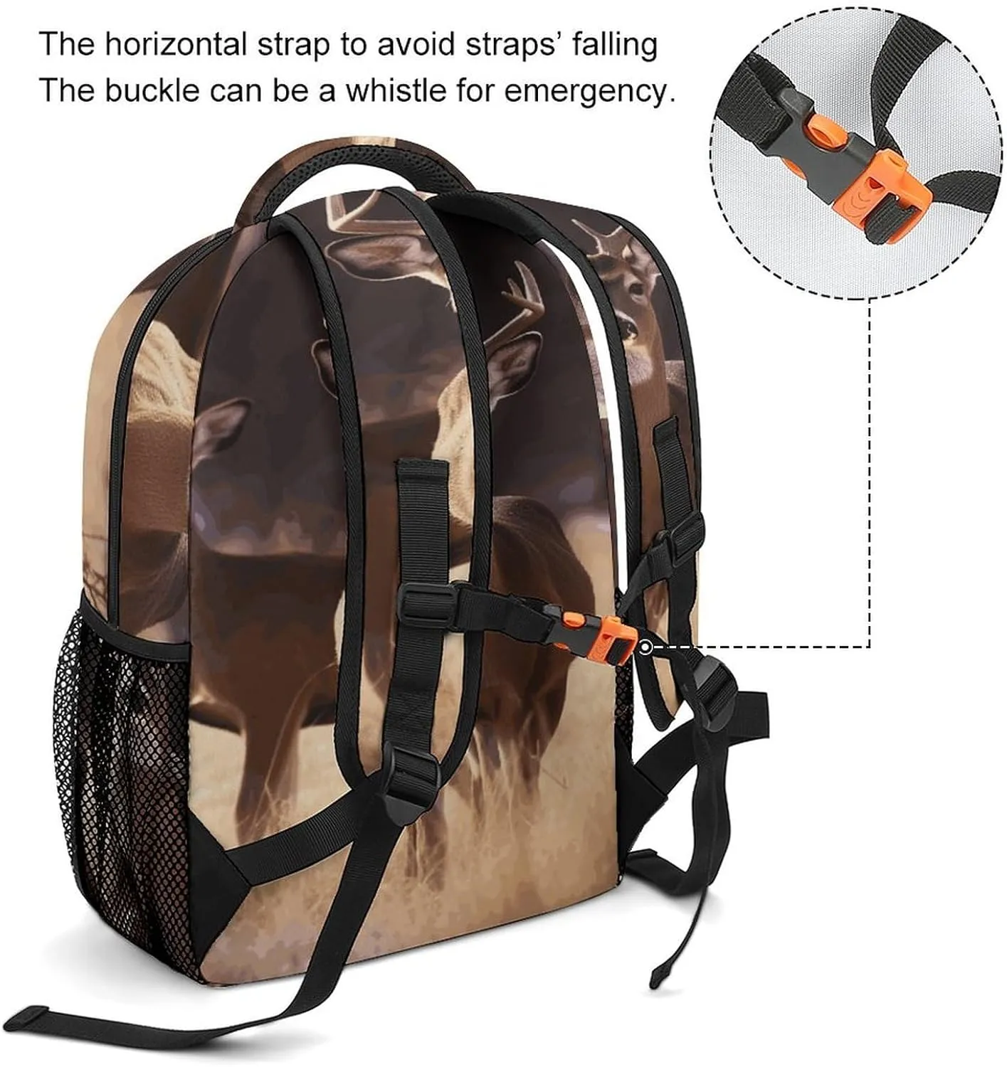 Small Backpacks Personalized Free Deer Printing Travel Bag Lightweight Travel Backpack For Women Men