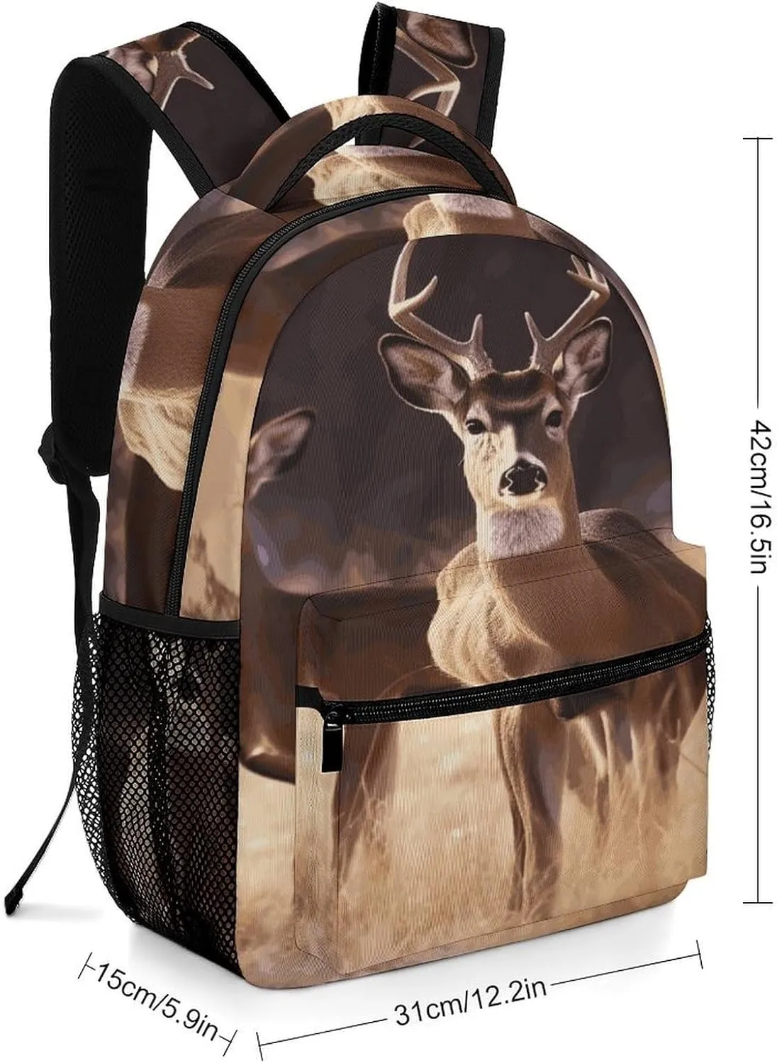 Small Backpacks Personalized Free Deer Printing Travel Bag Lightweight Travel Backpack For Women Men