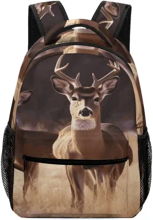 Small Backpacks Personalized Free Deer Printing Travel Bag Lightweight Travel Backpack For Women Men