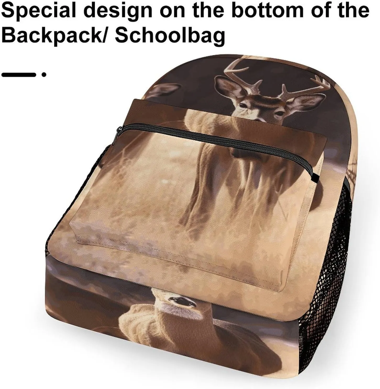 Small Backpacks Personalized Free Deer Printing Travel Bag Lightweight Travel Backpack For Women Men