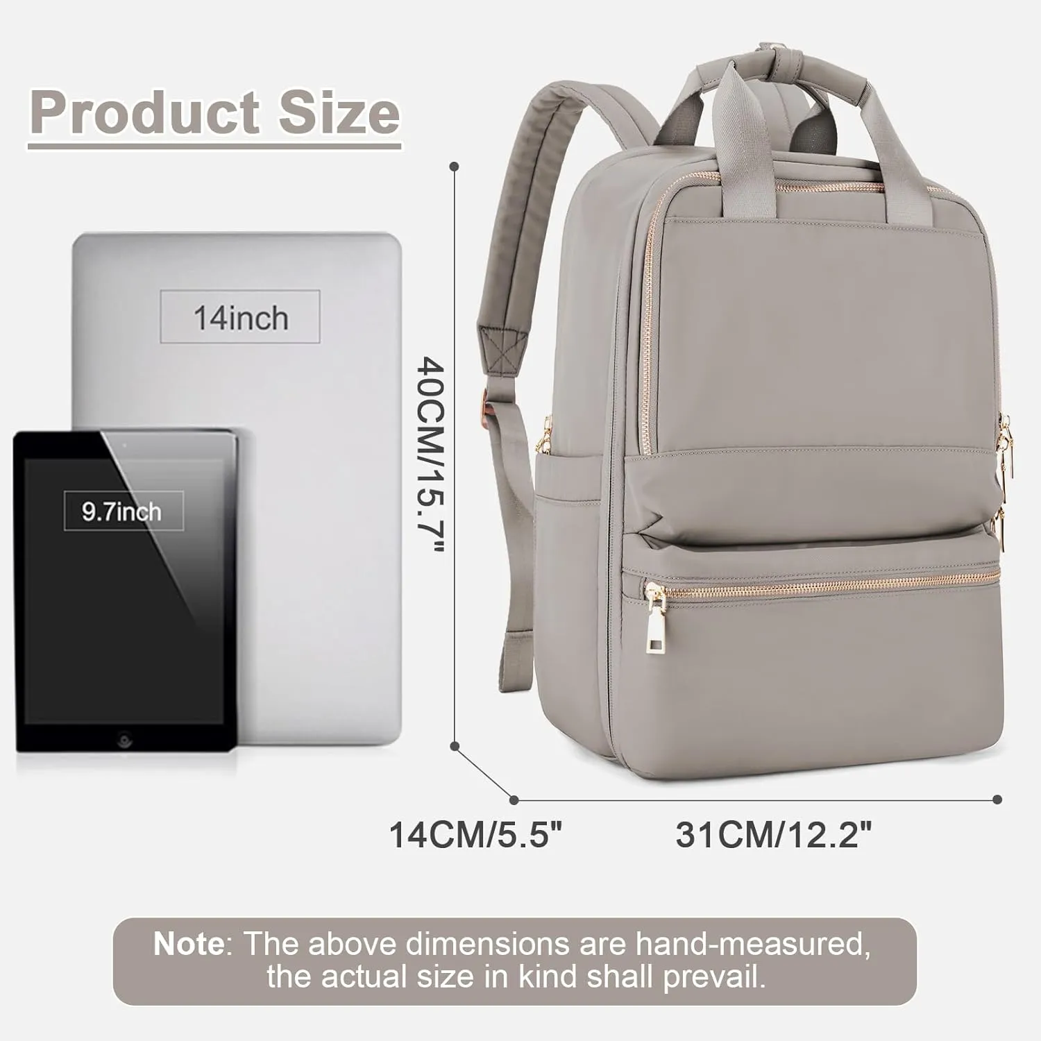 Small Travel Backpack For Women Carry On Backpack For Traveling On Airplane Laptop Work Teacher Backpacks For Men Personal Item Travel Bag Khaki