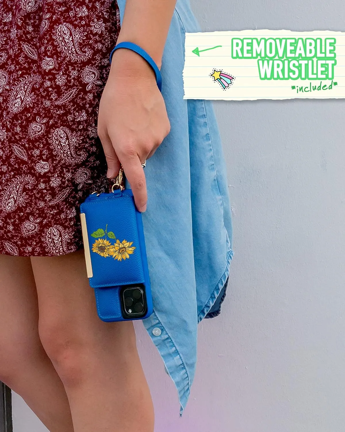Smartish iPhone 11 Pro Crossbody Case for Women - Dancing Queen [Purse/Wallet with Detachable Strap & Card Holder] - Flavor of The Month