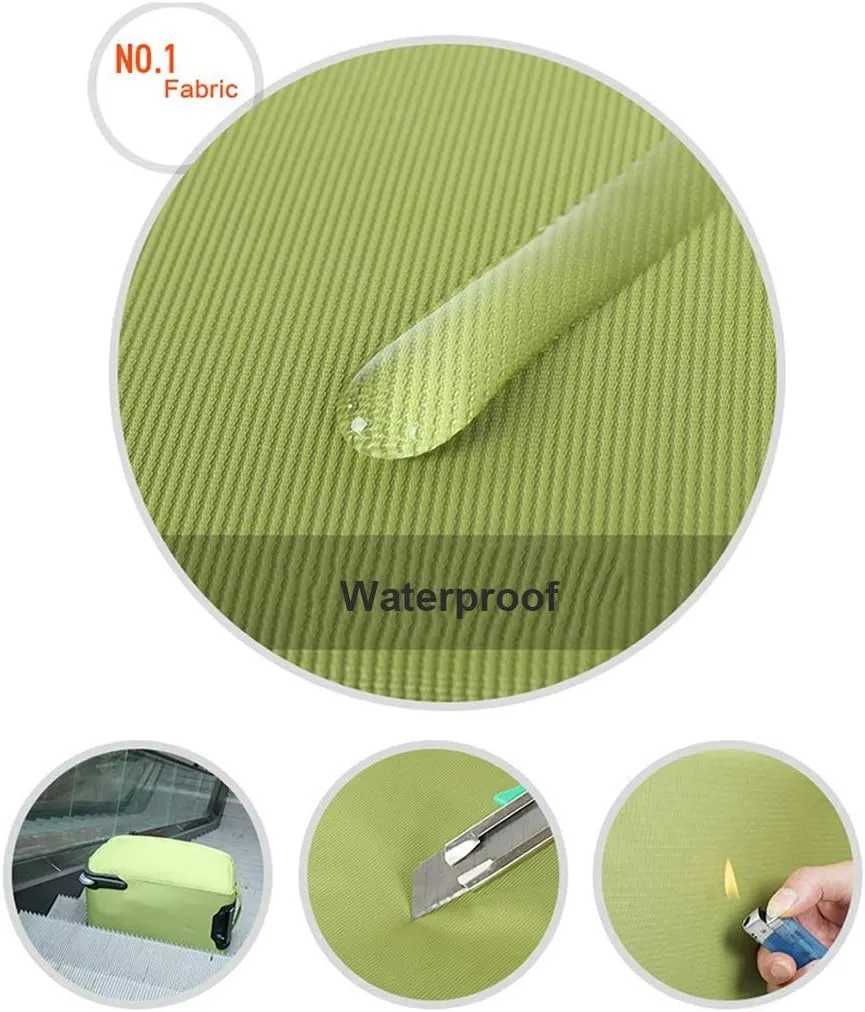 Soft Overnight Weekender Bags, Rolling Tote Travel Bag Suitcases with Wheels, Waterproof Rolling Duffel Bag Wheeled Business Carry on Luggage for Women (Color : Green, Size : 22inch)