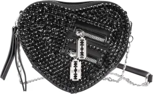 SP Sophia Collection Women's Structured Shimmer Leopard Clutch Chain Strap Crossbody Bag with Pearl Closure for Parties