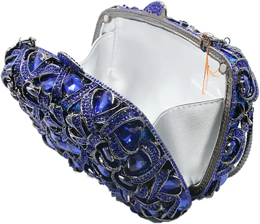 Sparkly Women Crystal Clutch Rhinestone Purse Diamond Evening Bag Bridal Evening Clutch for Prom Cocktail Party