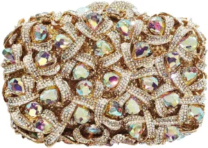Sparkly Women Crystal Clutch Rhinestone Purse Diamond Evening Bag Bridal Evening Clutch for Prom Cocktail Party