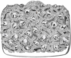 Sparkly Women Crystal Clutch Rhinestone Purse Diamond Evening Bag Bridal Evening Clutch for Prom Cocktail Party