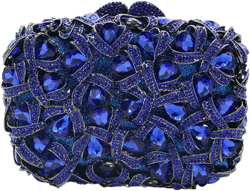Sparkly Women Crystal Clutch Rhinestone Purse Diamond Evening Bag Bridal Evening Clutch for Prom Cocktail Party