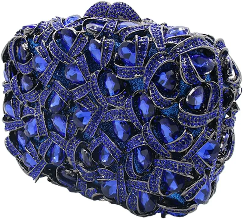 Sparkly Women Crystal Clutch Rhinestone Purse Diamond Evening Bag Bridal Evening Clutch for Prom Cocktail Party