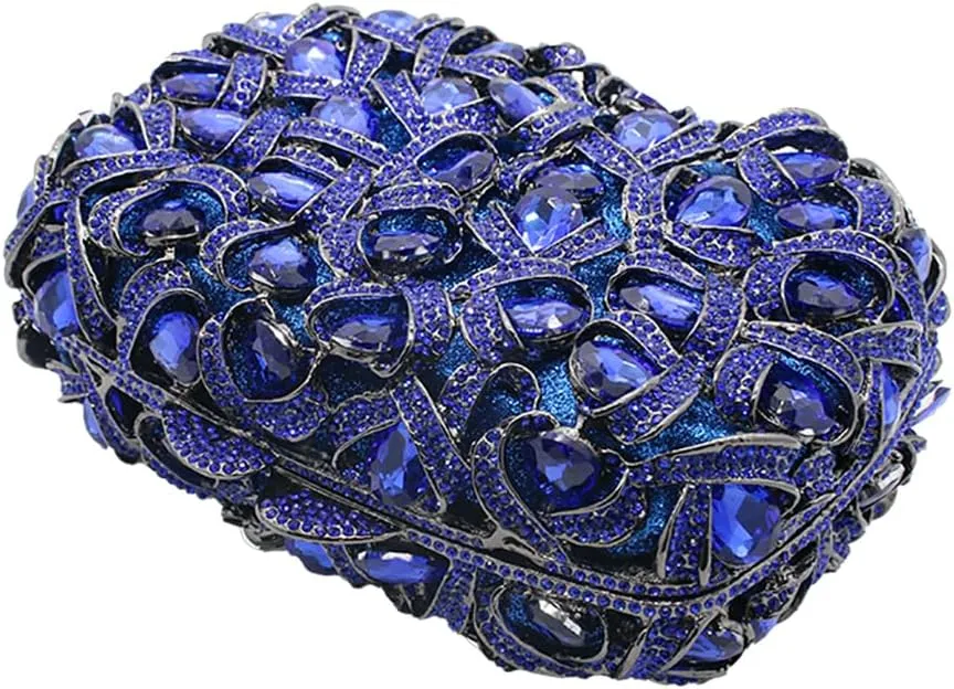 Sparkly Women Crystal Clutch Rhinestone Purse Diamond Evening Bag Bridal Evening Clutch for Prom Cocktail Party