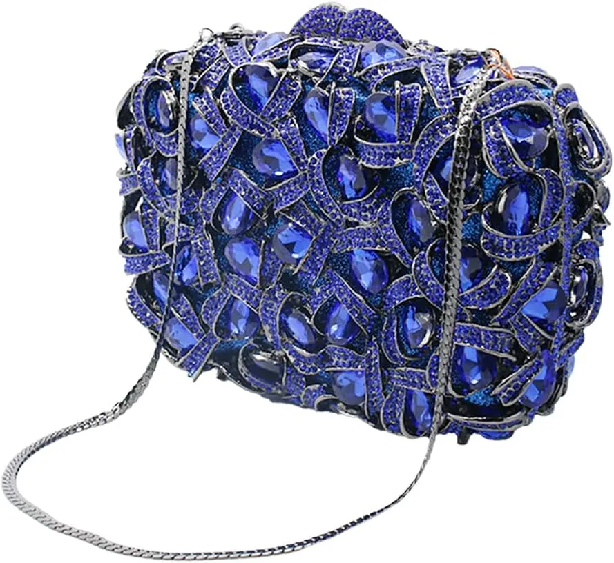 Sparkly Women Crystal Clutch Rhinestone Purse Diamond Evening Bag Bridal Evening Clutch for Prom Cocktail Party