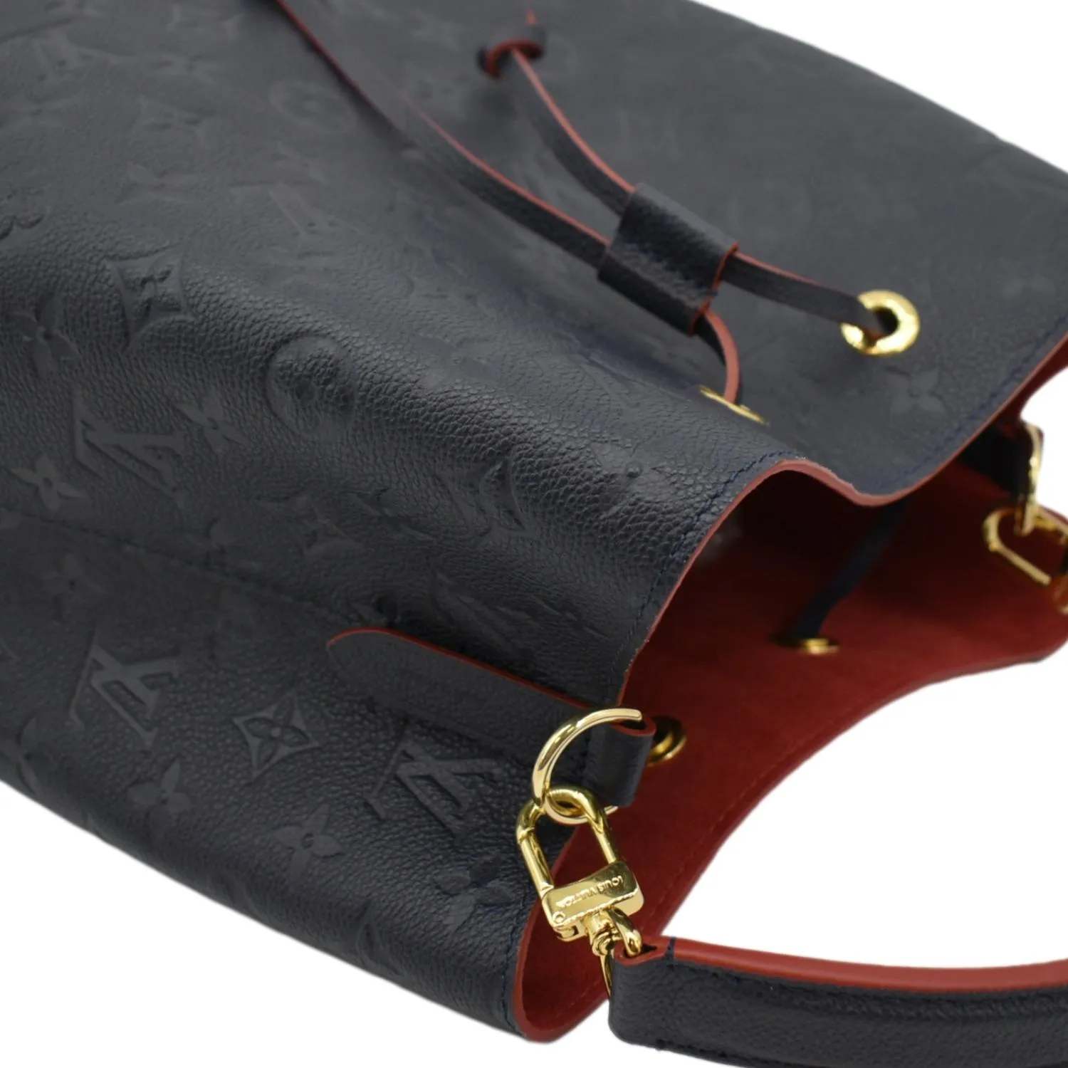 Special offers Monogram Chic VUITTON NeoNoe Blue Bag Navy Leather LOUIS Shoulder Empreinte