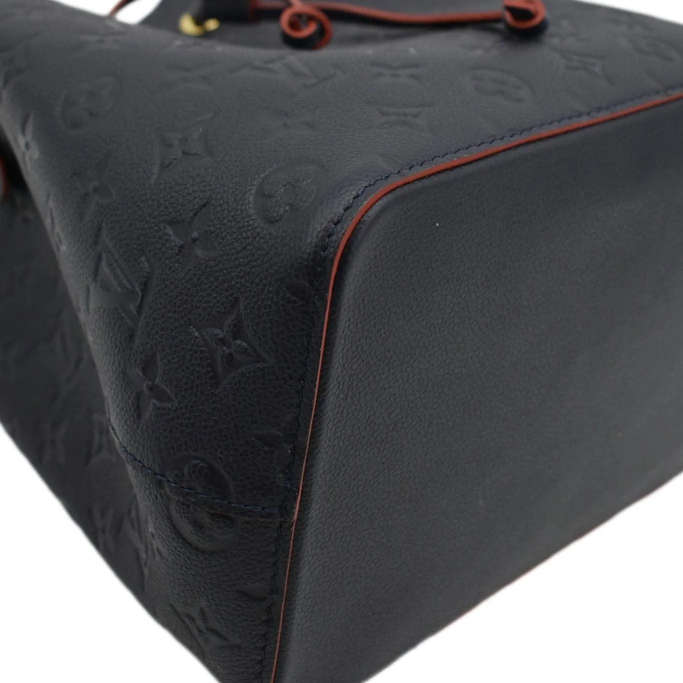 Special offers Monogram Chic VUITTON NeoNoe Blue Bag Navy Leather LOUIS Shoulder Empreinte
