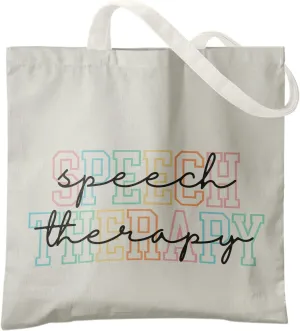 Speech Therapy Gifts Tote Bags, Speech Therapist Gift Canvas Tote Bag for Women, Speech Therapist Gifts for Women, Gifts for Speech Therapists Reusable Grocery Bags Shopping Bags