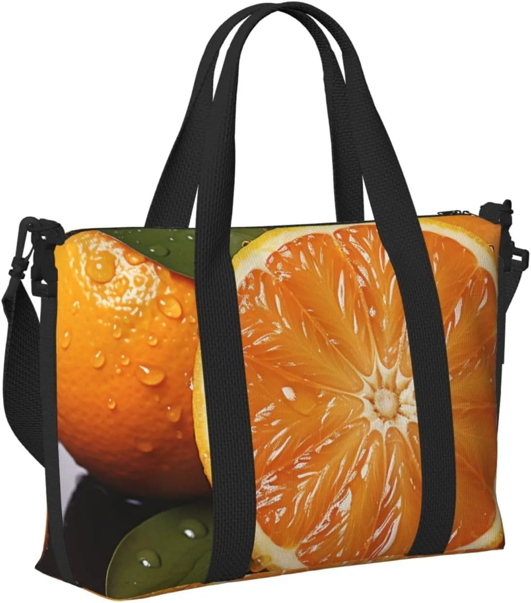 Sports Gym Bag for Women Men Travel Duffel Bag Tote Weekender Bag Carry on Overnight Bag for Travel Swimming Fitness Workout Sports Orange Duffle Bag