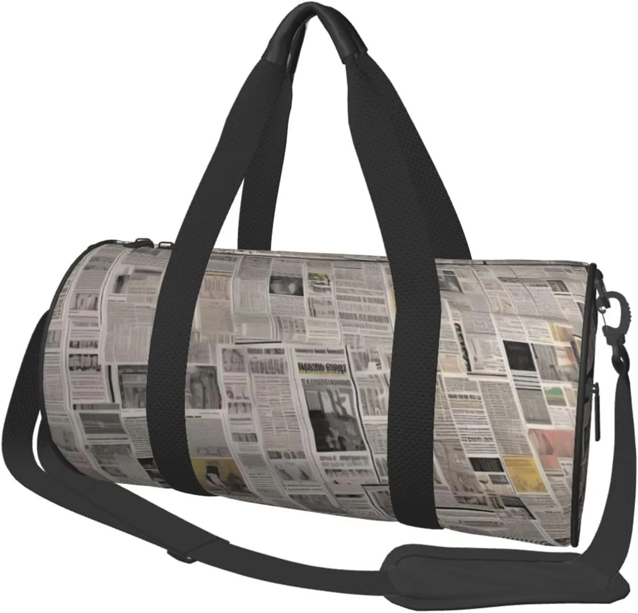 Sports Gym Bag for Women Men Travel Duffel Bag Tote Weekender Bag newspaper Carry on Overnight Bag for Travel Swimming Fitness Workout Sports Duffle Bag