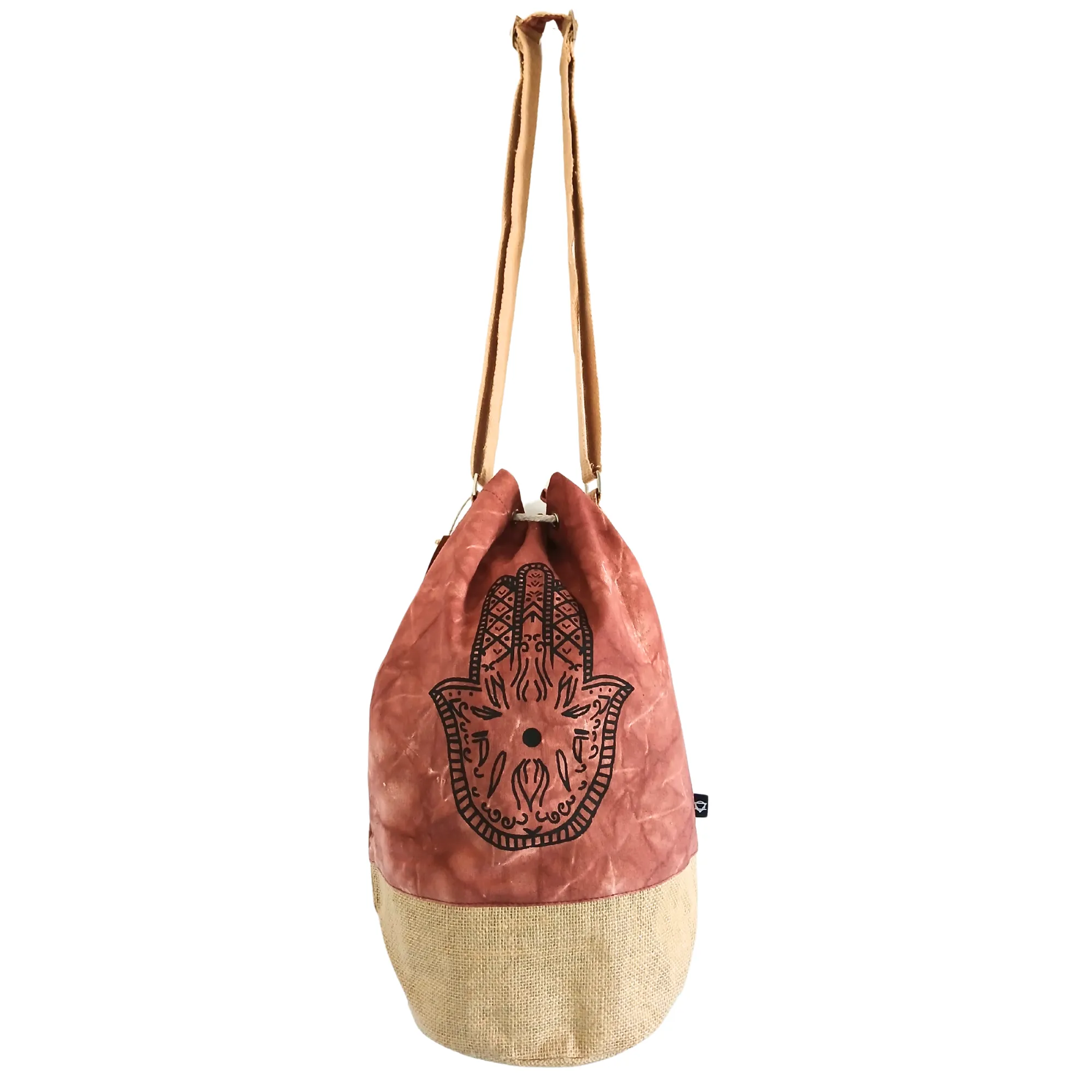 Stonewash Cotton Backpack – Eco-Friendly Boho Travel Rucksack Made from Natural Fabric