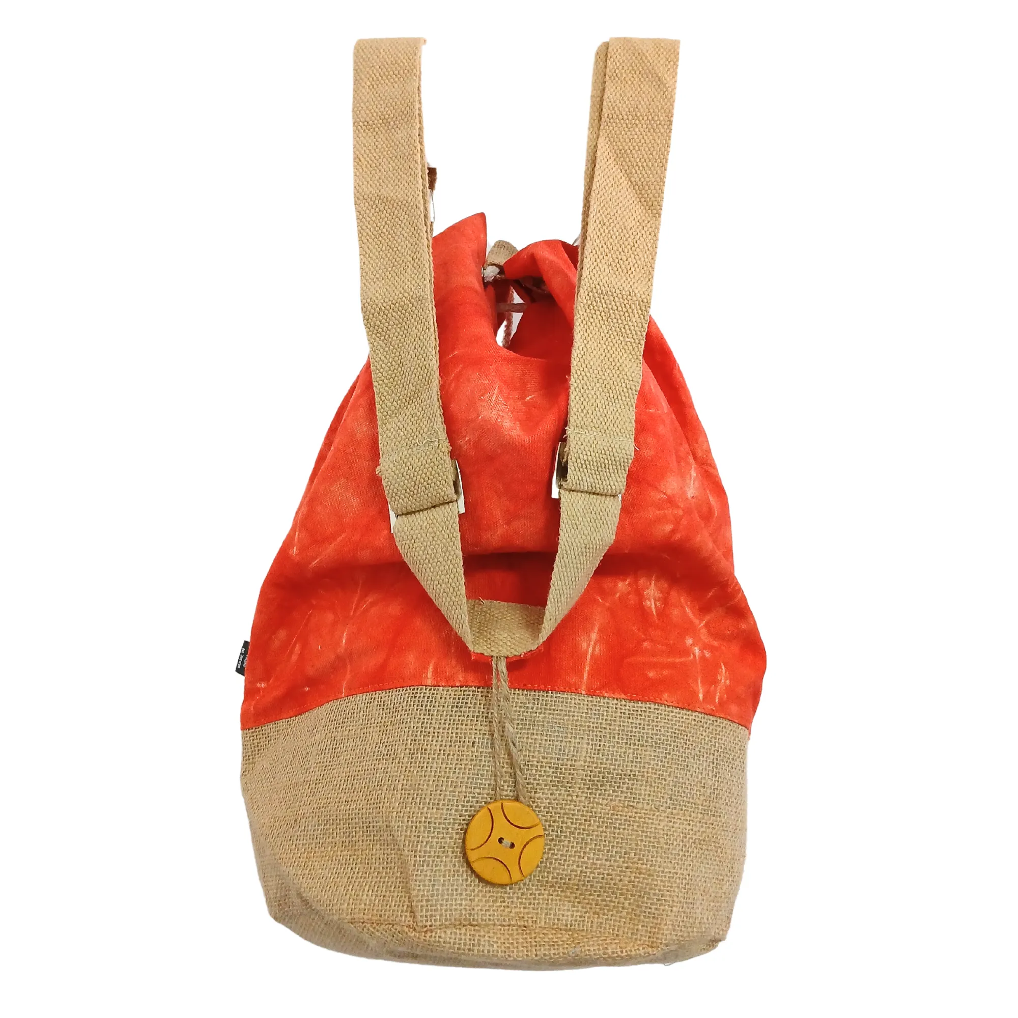 Stonewash Cotton Backpack – Eco-Friendly Boho Travel Rucksack Made from Natural Fabric