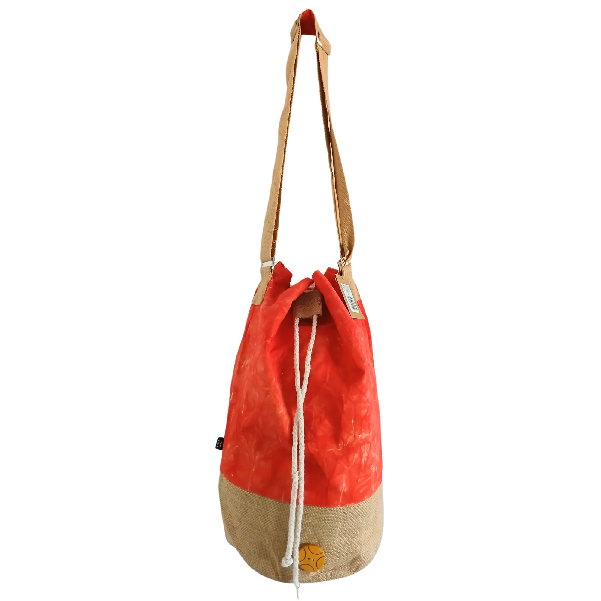 Stonewash Cotton Backpack – Eco-Friendly Boho Travel Rucksack Made from Natural Fabric