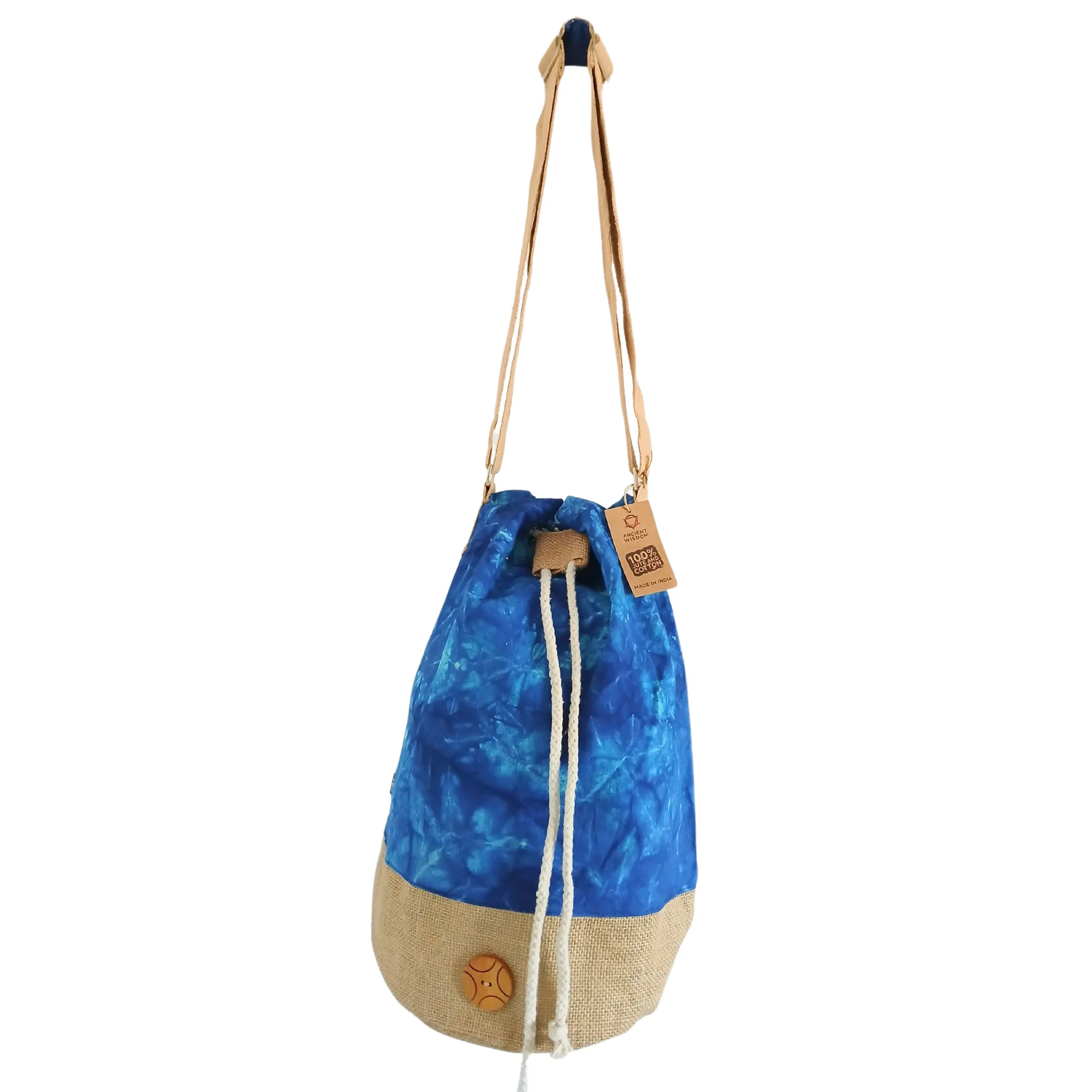 Stonewash Cotton Backpack – Eco-Friendly Boho Travel Rucksack Made from Natural Fabric