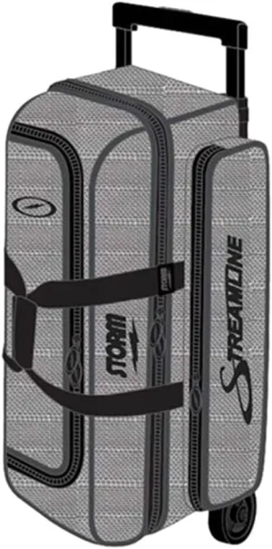 Storm Streamline 3 Ball Roller Bowling Bag- Silver/Black