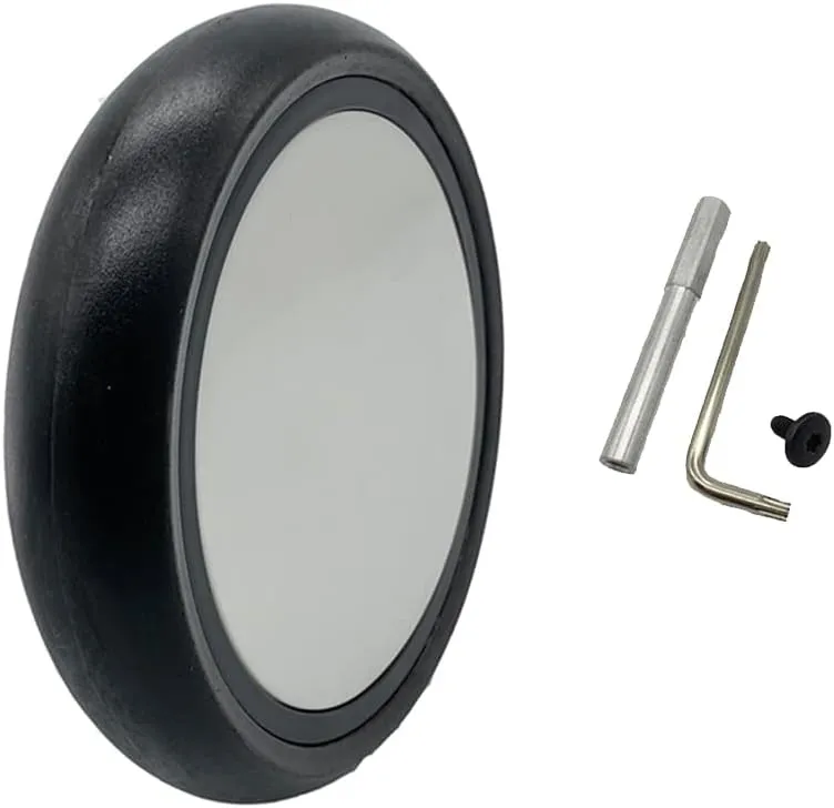 Stroller Replacement Rubber Wheels Front and Rear Wheel Stroller Accessory Compatible With Babyzen YOYO YOYA (1 PCS Rear Wheel)