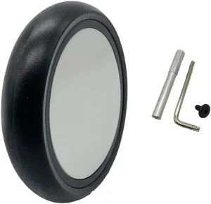 Stroller Replacement Rubber Wheels Front and Rear Wheel Stroller Accessory Compatible With Babyzen YOYO YOYA (1 PCS Rear Wheel)