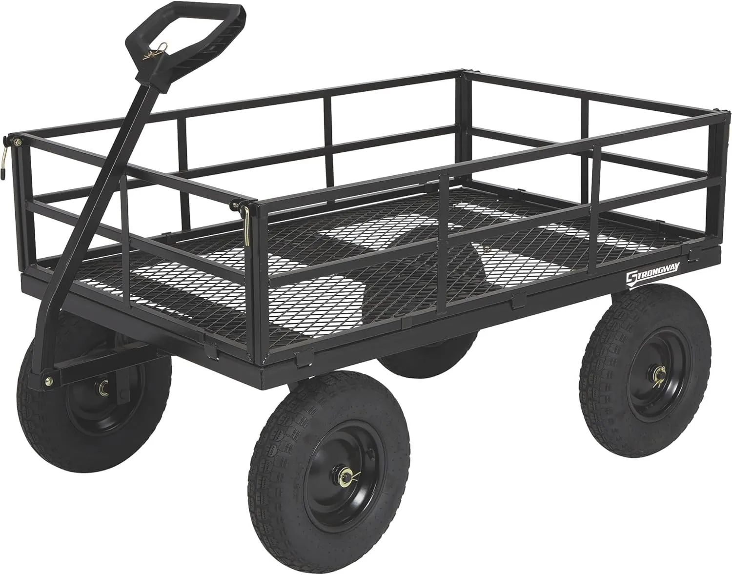 Strongway Steel Cart - 1500-Lb. Capacity, 52in.L x 34.7in.W x 30.5in.H, Model# STR1500