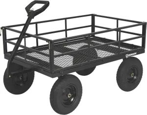 Strongway Steel Cart - 1500-Lb. Capacity, 52in.L x 34.7in.W x 30.5in.H, Model# STR1500