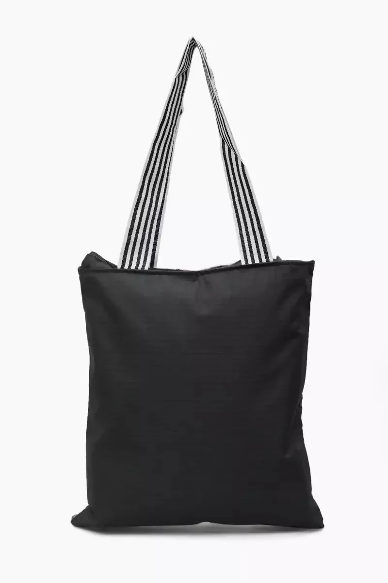 Style Girl Printed Canvas Shopping Bag for Girls - Grey