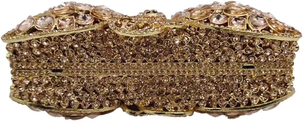 Stylish Women Butterfly Evening Bag Insect Diamond Clutch Chic Rhinestone Purse Luxury Stone Bag for Prom Party